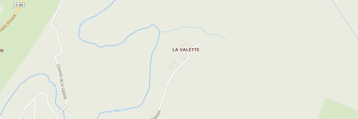 Plan du 5063T La Valette à Saint-Vincent-de-Durfort