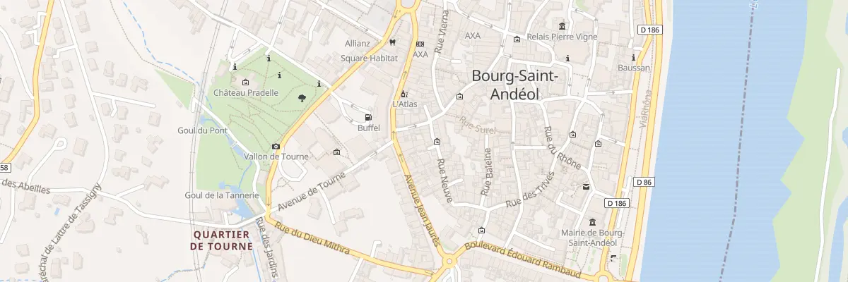 Plan du 45 Rue Neuve à Bourg-Saint-Andéol