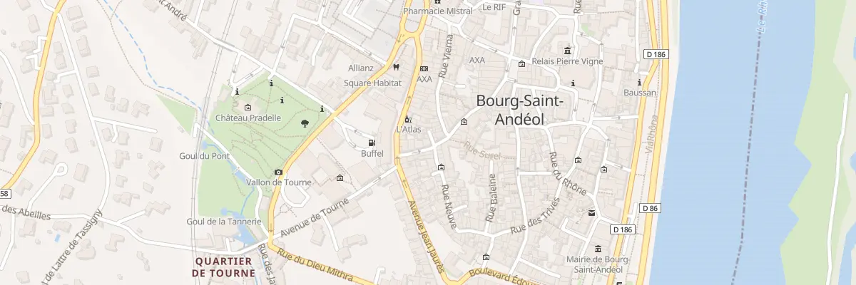 Plan du 40 Rue de Tourne à Bourg-Saint-Andéol