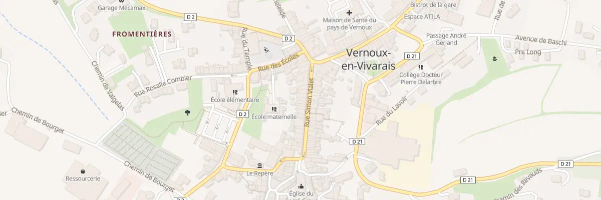 Plan du 27 Rue Simon Vialet à Vernoux-en-Vivarais