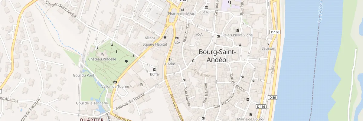 Plan du 7 Rue Vierna à Bourg-Saint-Andéol