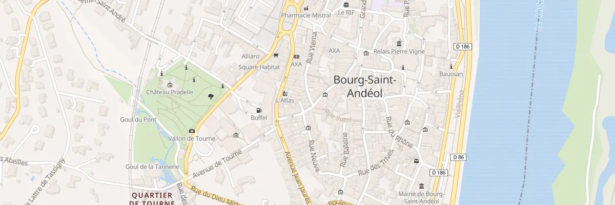 Plan du 3 Rue Vierna à Bourg-Saint-Andéol