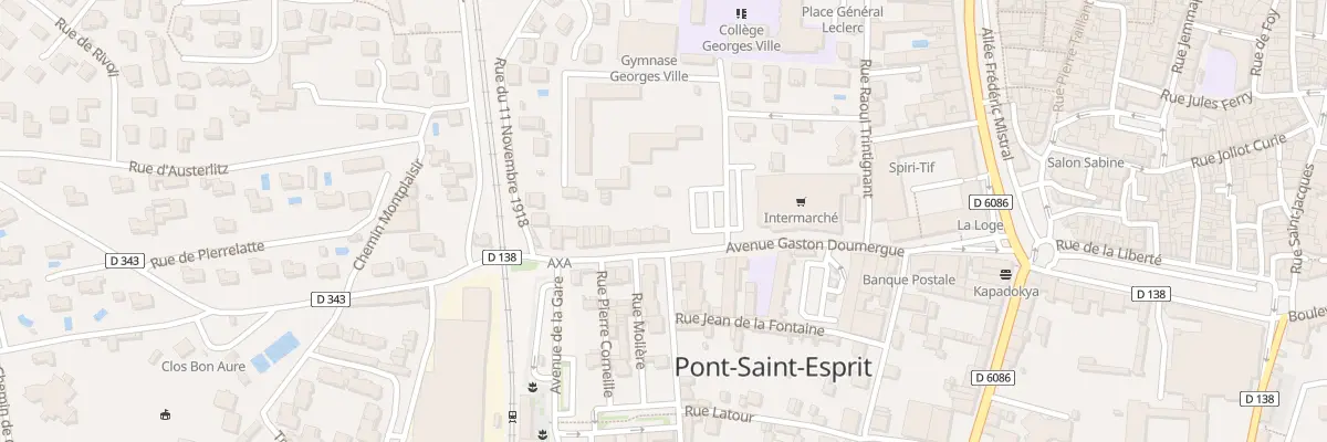 Plan du 8 Av Gaston Doumergue à Pont-Saint-Esprit
