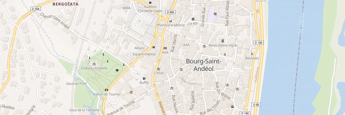 Plan du 12 Rue Vierna à Bourg-Saint-Andéol