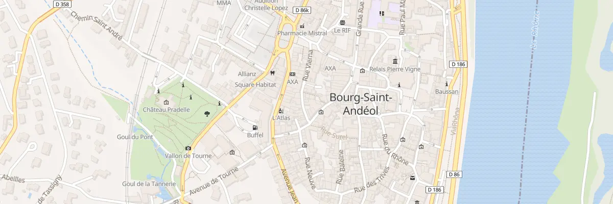 Plan du 6 Rue Vierna à Bourg-Saint-Andéol