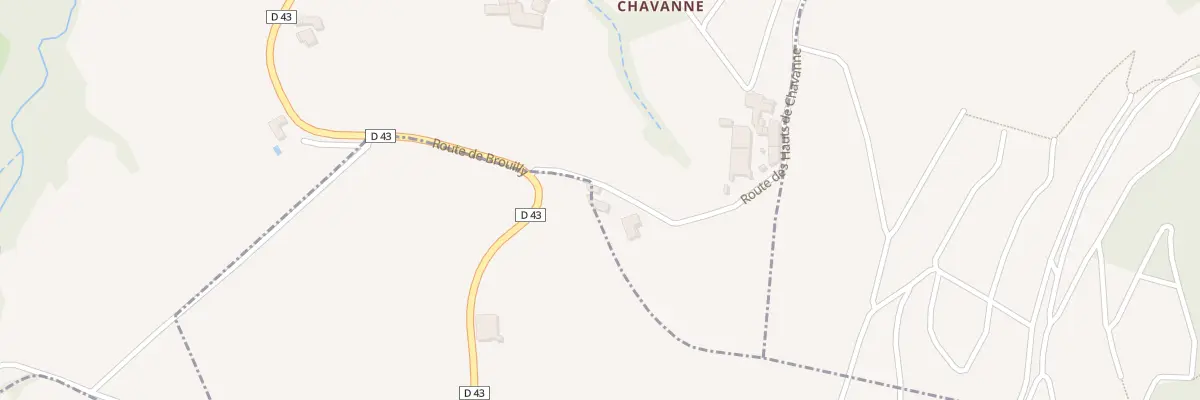 Plan du 1083 Rte des Hauts de Chavanne à Odenas