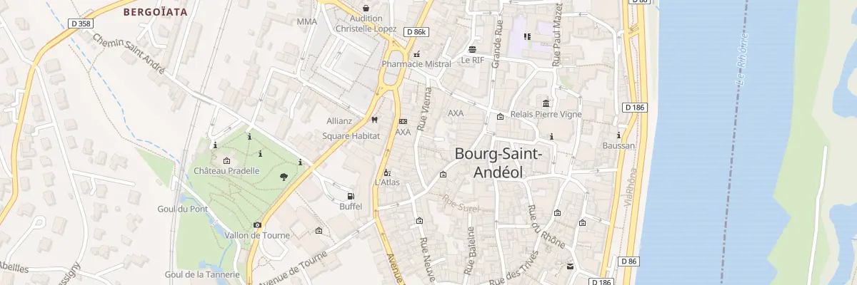 Plan du 14 Rue Vierna à Bourg-Saint-Andéol