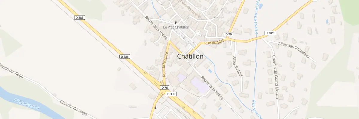 Plan du 1556 Rte de la Vallée à Châtillon