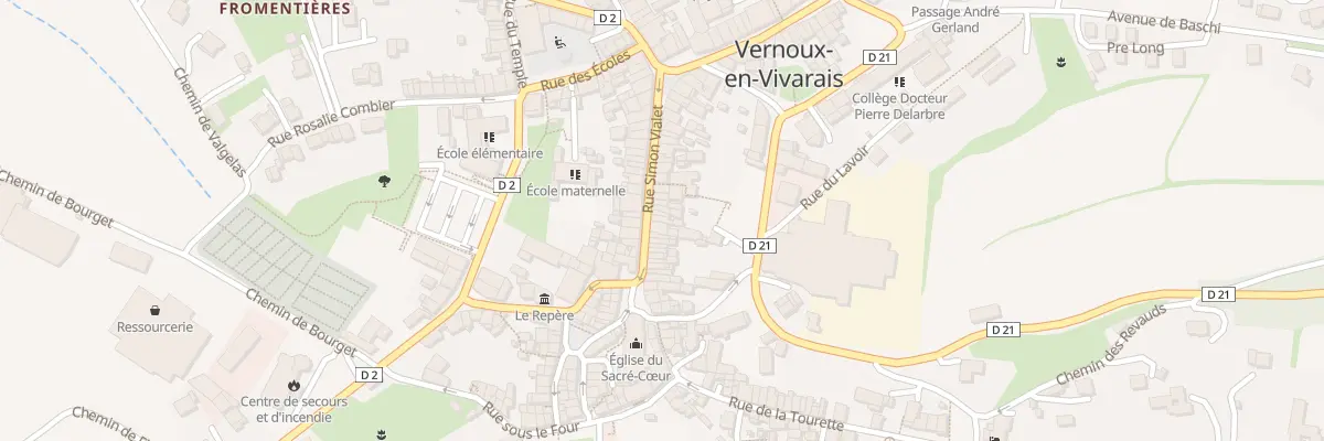 Plan du 20 Rue Simon Vialet à Vernoux-en-Vivarais