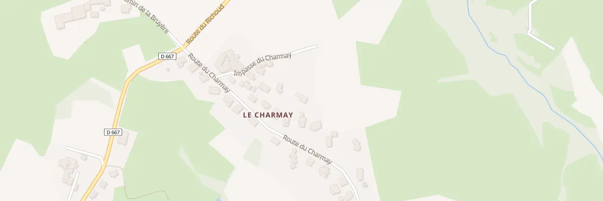 Plan du 5335 Le Charmay à Chaussan