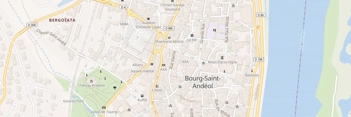 Plan du 28 Rue Vierna à Bourg-Saint-Andéol