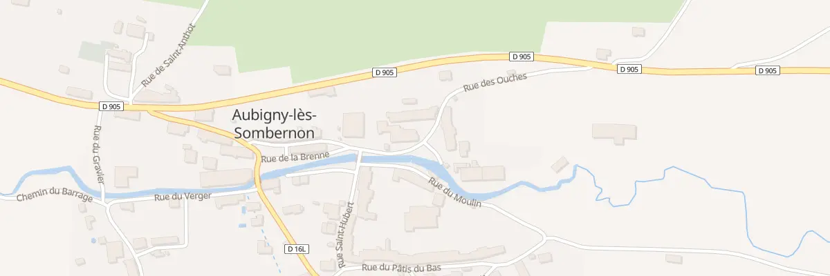 Plan du 23 Rue Grande Rue de l’Eglise à Aubigny-lès-Sombernon