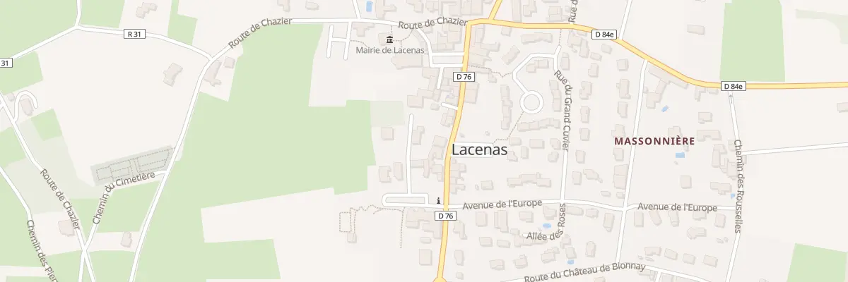 Plan du 46B Pl de l’Ecole à Lacenas