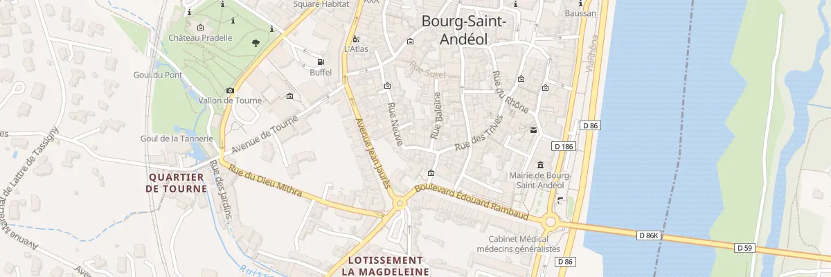 Plan du 8 Rue Neuve à Bourg-Saint-Andéol