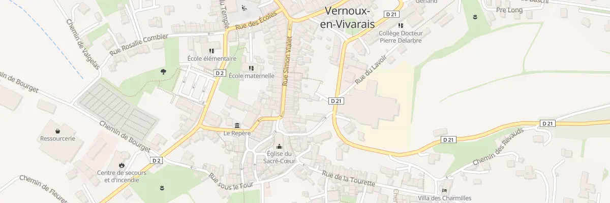 Plan du 12 Rue Simon Vialet à Vernoux-en-Vivarais