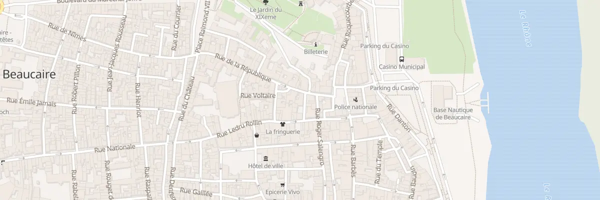 Plan du 34 Rue de la Republique à Beaucaire