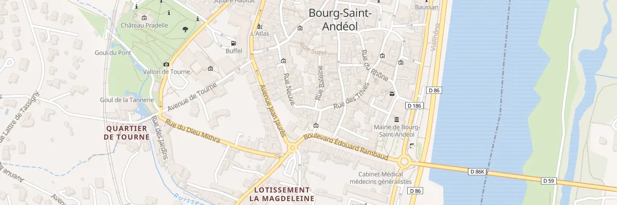 Plan du 6 Rue Neuve à Bourg-Saint-Andéol
