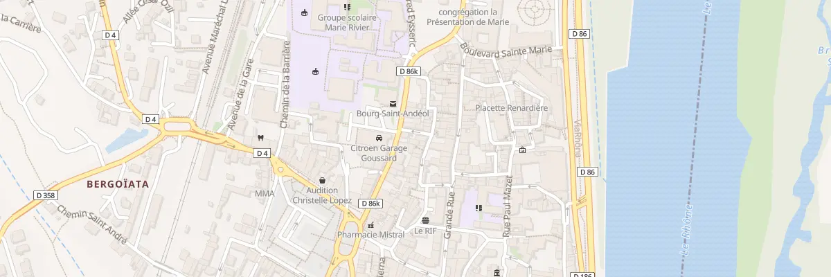 Plan du 2 Rue des Remparts à Bourg-Saint-Andéol