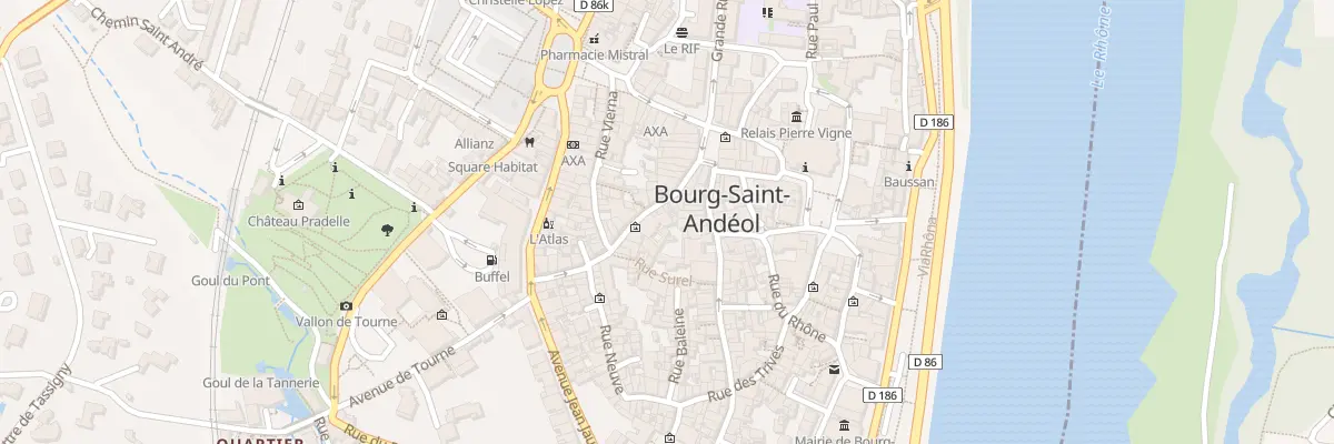 Plan du 9999 Rue de Tourne à Bourg-Saint-Andéol