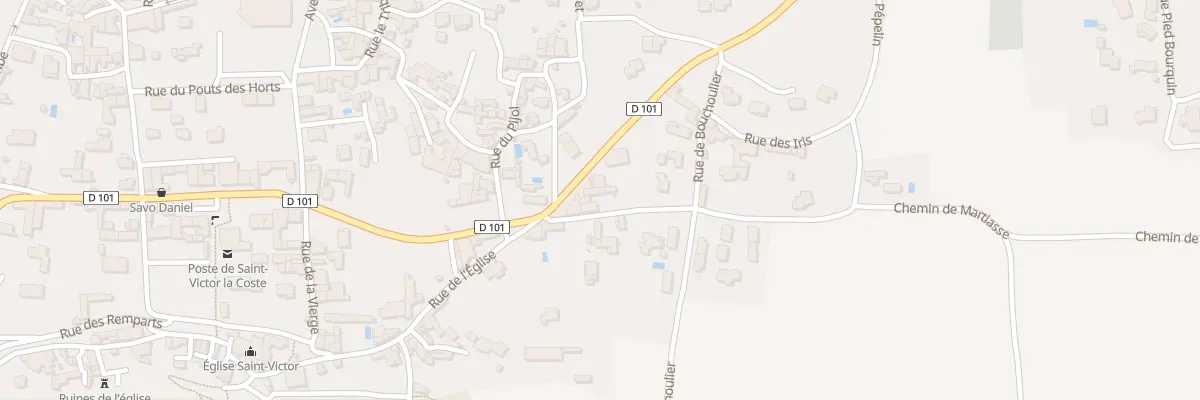 Plan du 7 Rue Pepelin à Saint-Victor-la-Coste