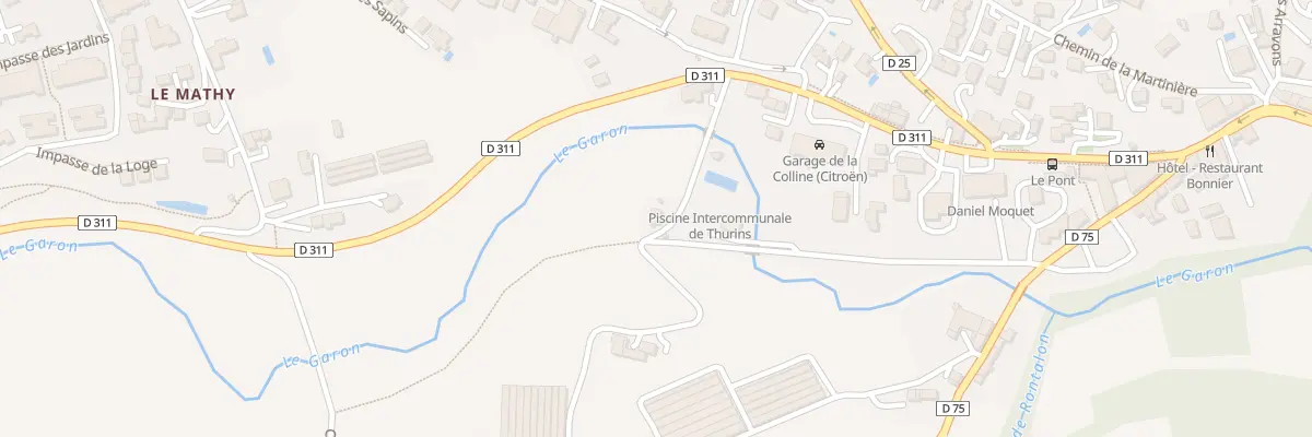 Plan du Grand Moulin à Thurins