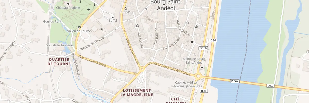 Plan du 1 Rue Neuve à Bourg-Saint-Andéol