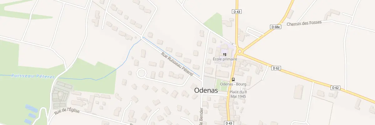 Plan du 42 Rue Ruisseau Pétèrel à Odenas