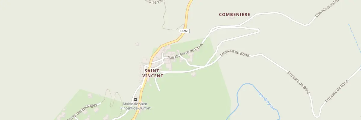 Plan du 5016 Saint Vincent à Saint-Vincent-de-Durfort