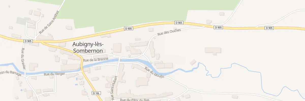 Plan du 8 Rue des Ouches à Aubigny-lès-Sombernon