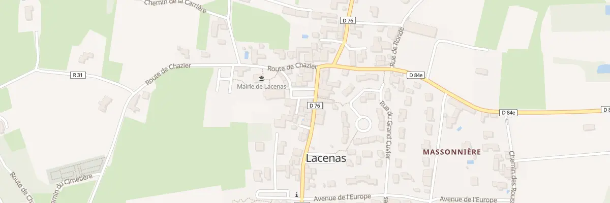 Plan du 70 Pl François Dénoyer à Lacenas