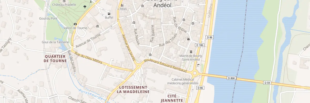 Plan du 2 Rue St Denis à Bourg-Saint-Andéol