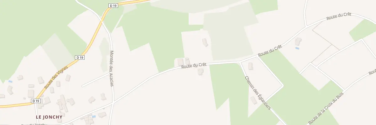 Plan du 638 Rte du Cret à Saint-Julien