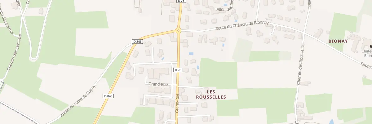 Plan du 5256 Rousselles à Lacenas