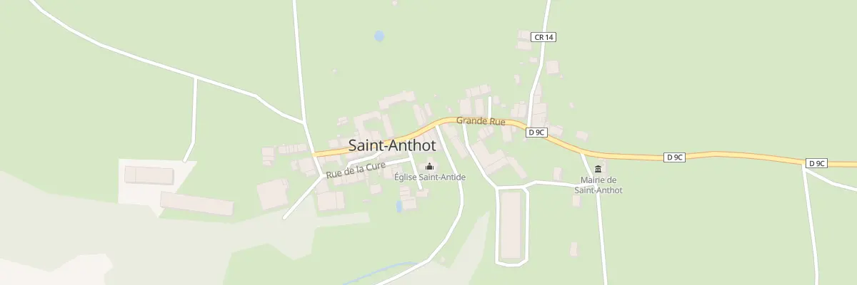 Plan du 1 Rue de l’Eglise à Saint-Anthot