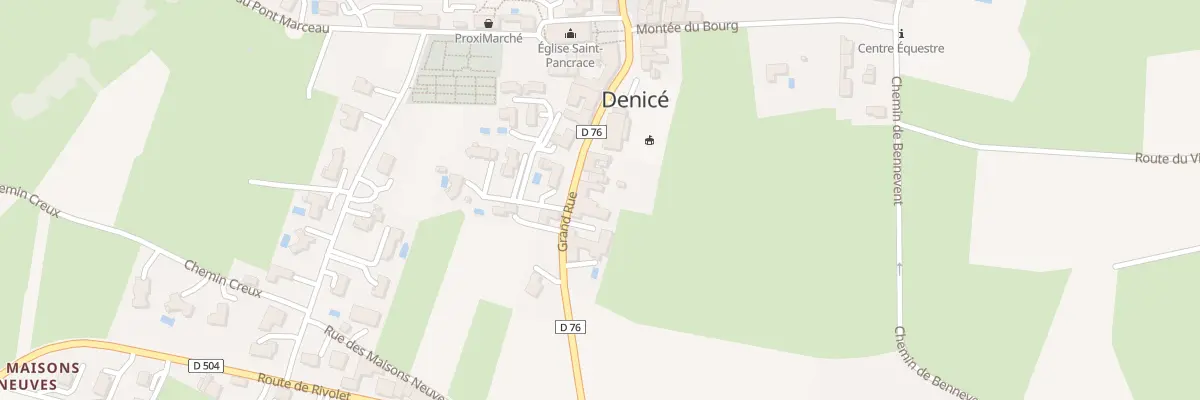 Plan du 216 Grand Rue à Denicé