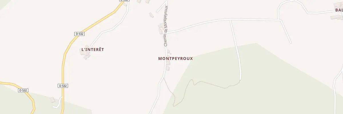 Plan du 445 Che de Montpeyroux à Saint-Félicien