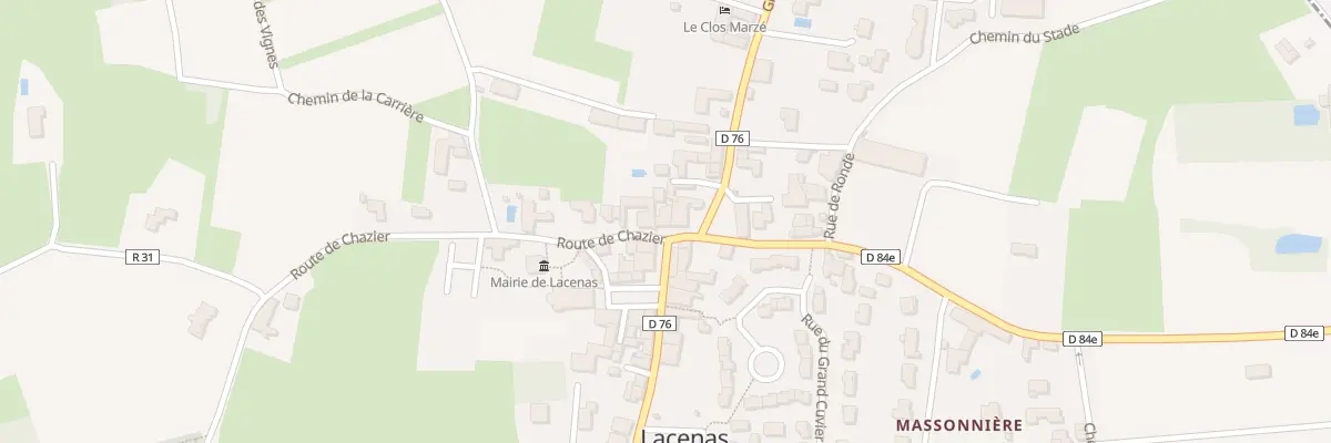 Plan du 454 Grand’Rue à Lacenas