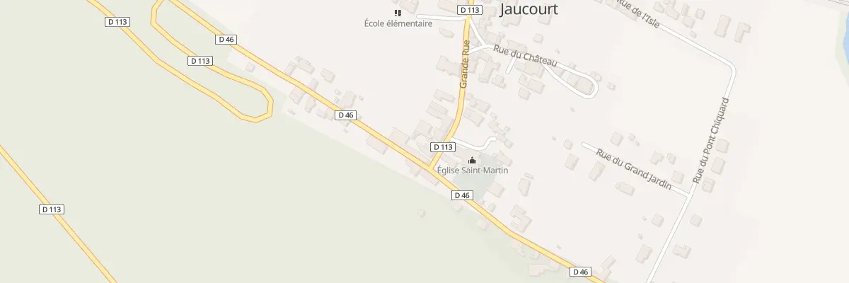Plan du 3 Gr Grande Rue à Jaucourt