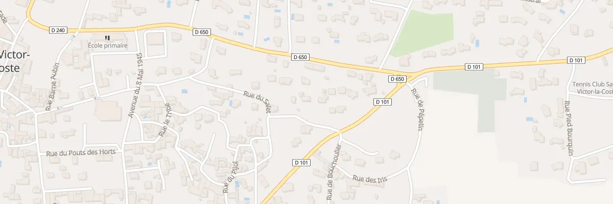 Plan du 23 Rue du Salet à Saint-Victor-la-Coste