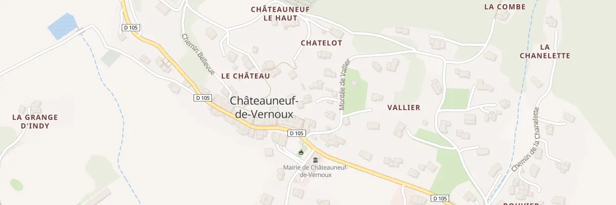 Plan du 105 Mte de Vallier à Châteauneuf-de-Vernoux