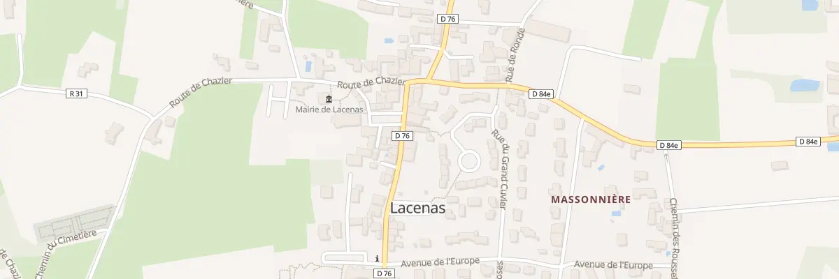 Plan du 5057 Grand’Rue à Lacenas