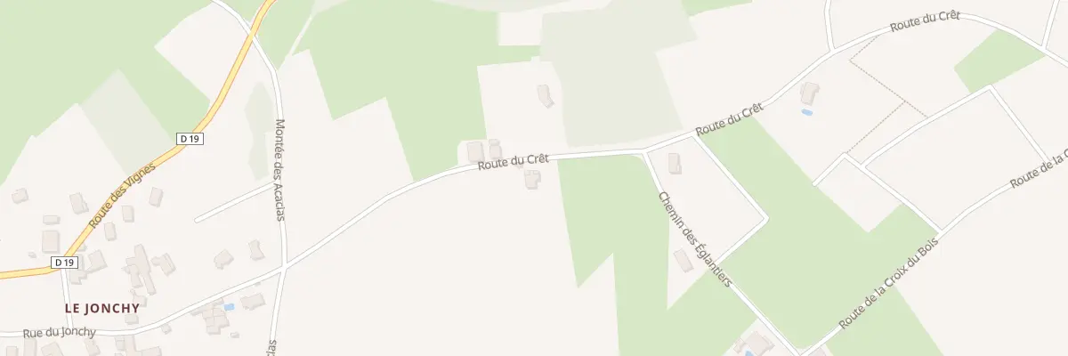 Plan du 605 Rte du Cret à Saint-Julien