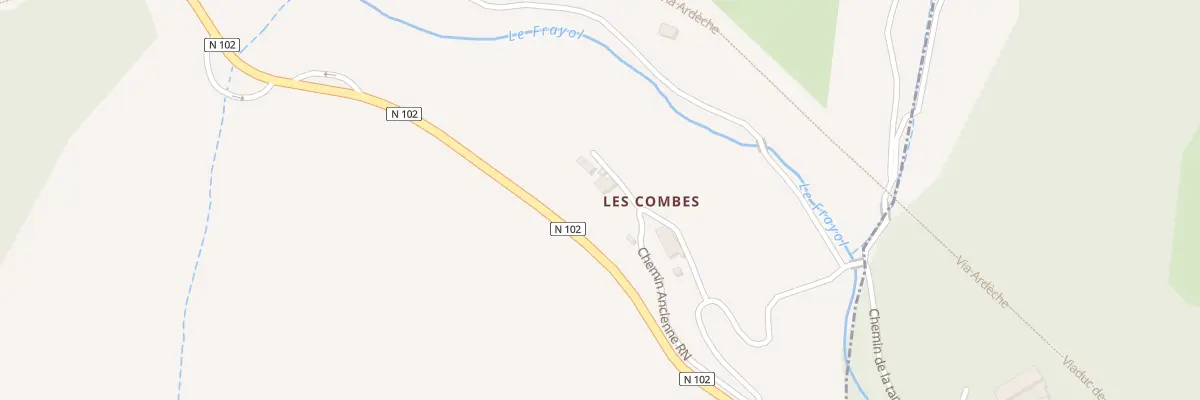 Plan du 3945 Che Ancienne Rn à Aubignas