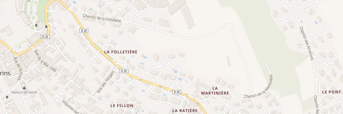 Plan du 11 Rue du 19 Mars 1962 à Thurins