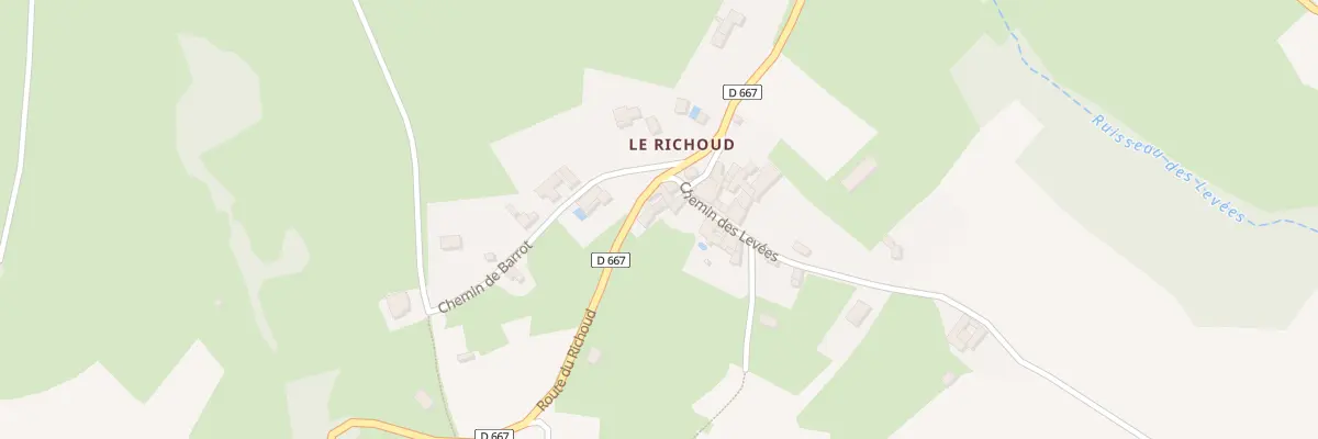 Plan du 5093 Le Richoud à Chaussan