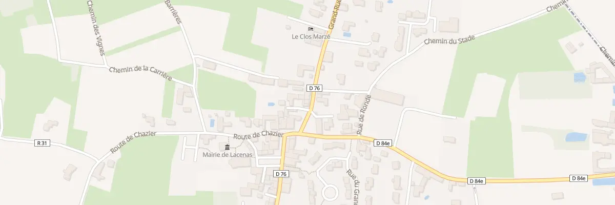 Plan du 386 Grand’Rue à Lacenas