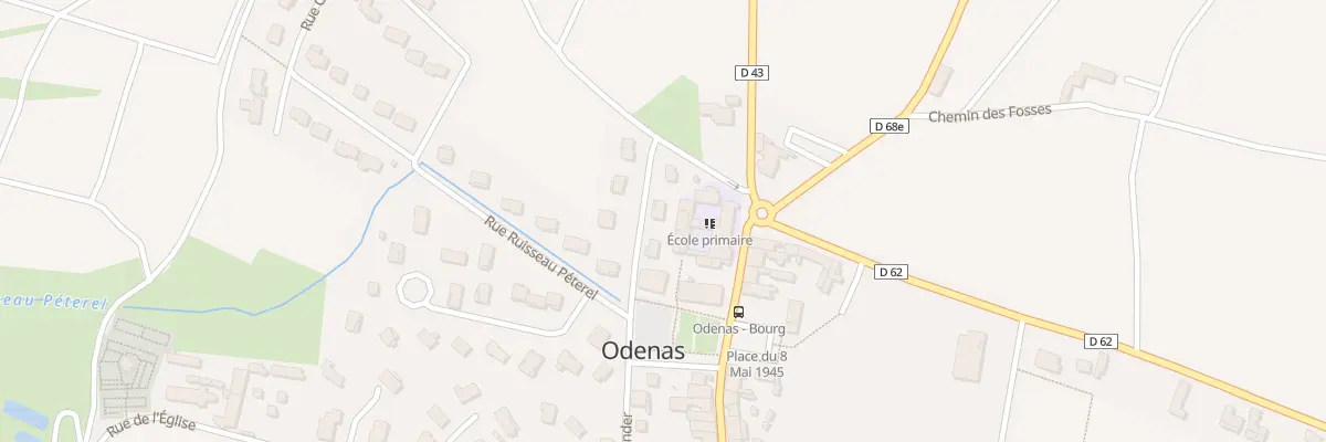 Plan du 59 Rue Emile Bender à Odenas