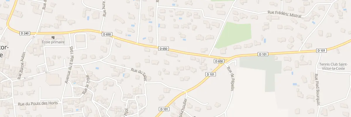 Plan du 26 Rte du Claux à Saint-Victor-la-Coste