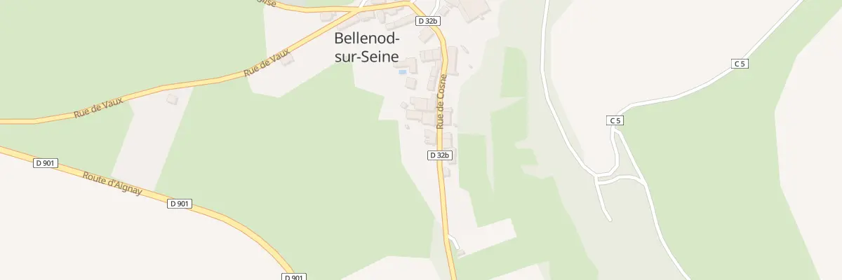 Plan du 9003 Rue de Cosne D 32b à Bellenod-sur-Seine