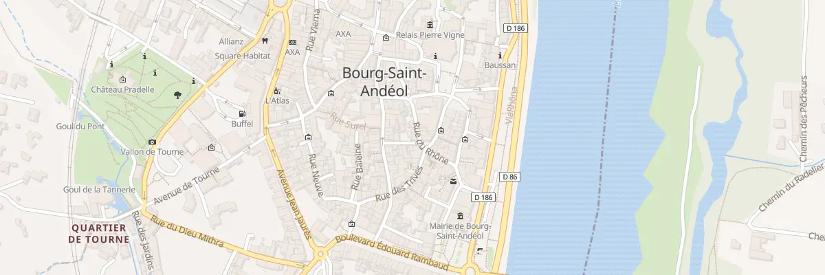 Plan du 29 Rue du Rhône à Bourg-Saint-Andéol